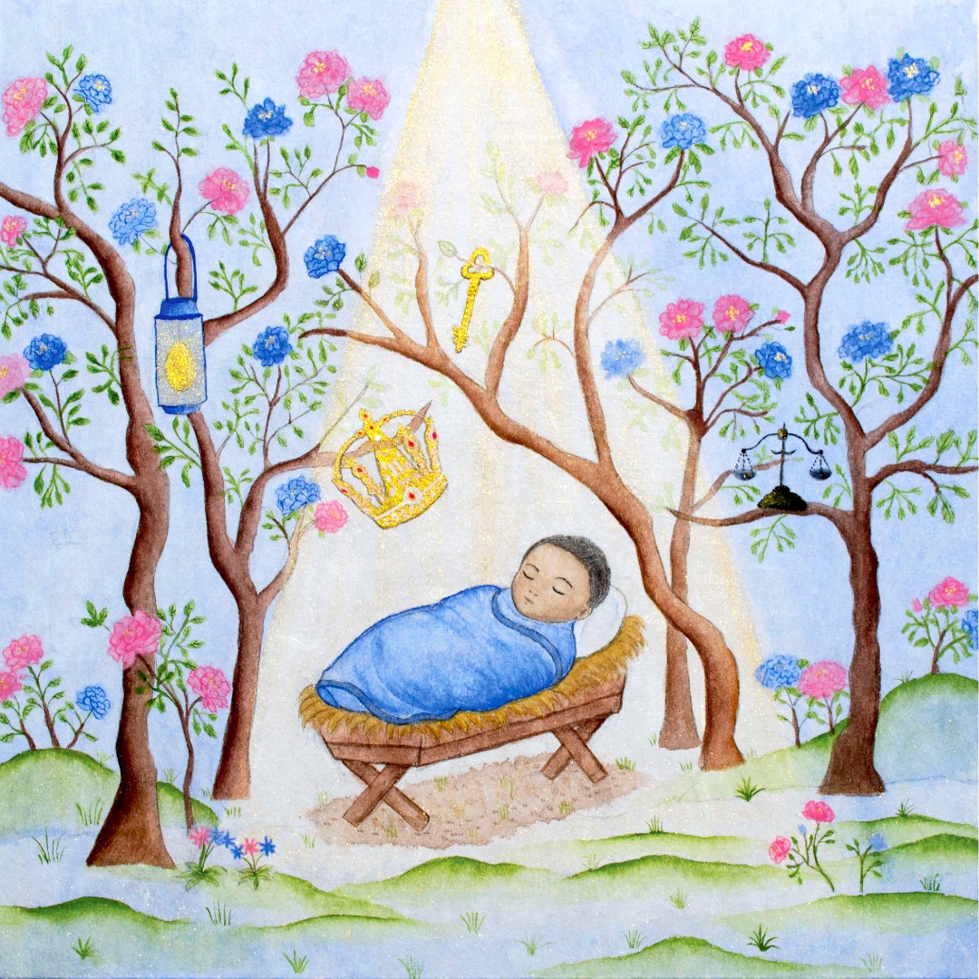 O Come Emmanuel hero: the O Wisdom painting