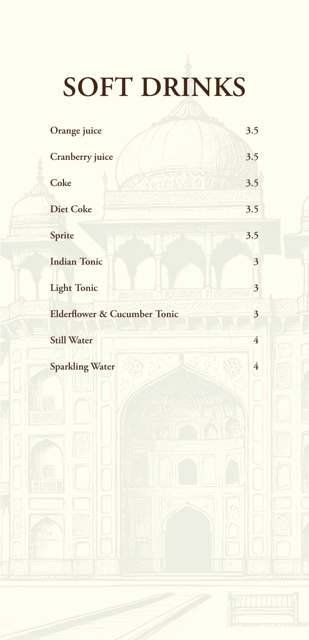 Bar menu, page 11